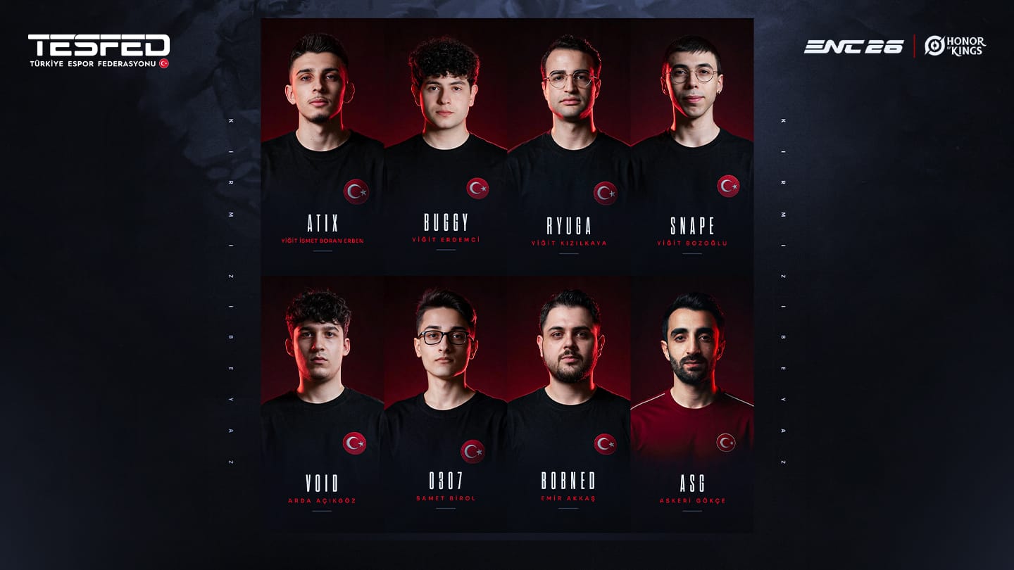 ENC26 Honor of Kings Milli Takım Kadromuz Belli Oldu